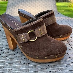 Ralph Lauren suede clog